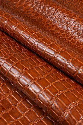 Шкіра ВРХ Крокодил Grand коричневий Brandy 0,9&ndash;1,0 Італія 00000081197 фото