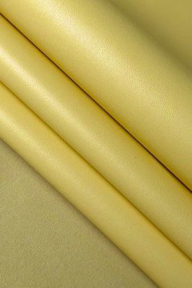 Кожа наппа метис желтый LEMON 0,4-0,6 Италия 00000075994 фото