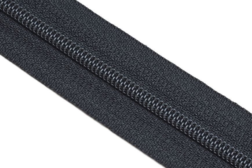 Молния спиральная YKK №3 неразъемная т.серый графит 10см 00000082273 фото