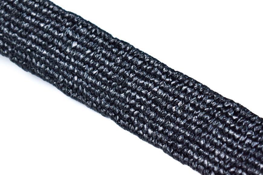 Стрічка рафія 30мм RAFFIA STRETCH чорний код80177 00000080177 фото