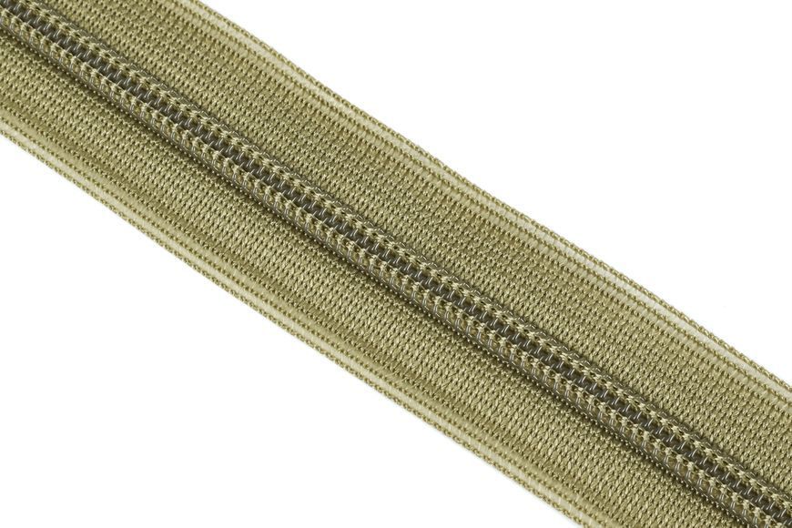 Блискавка спіральна потайна YKK №2 коричнево-зелений 20см 00000082168 фото