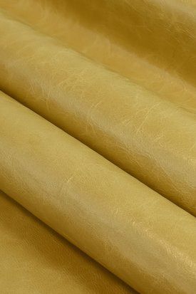 Кожа теленок ЛОТ 15 Pull Up желтый PEAR 0,9-1,0 Solofra Италия 00000079743 фото