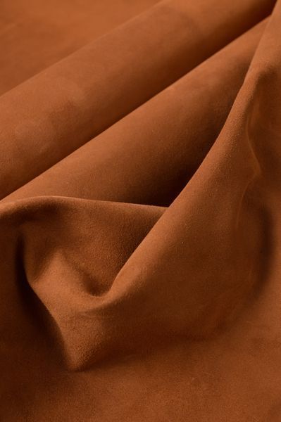 Велюр шевро коричневий CINNAMON 0,6-0,7 Stefania Італія 00000078286 фото