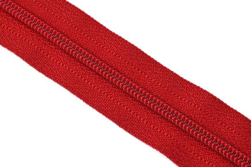 Блискавка спіральна YKK №3 нероз'ємна червоний 12см 00000082116 фото
