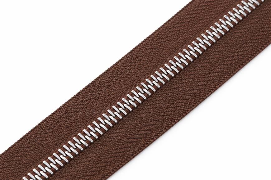 Блискавка метал T5 CLASSIC рулонна коричневий CHOCO/нікель код80893 00000080893 фото