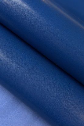 Кожподклад шевро ЛОТ 10 синий глянец BLUETTE 0,7-0,8 Италия 00000079486 фото
