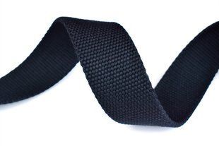 Стрічка ремінна 40мм х/б GRAIN чорний код80096 00000080096 фото