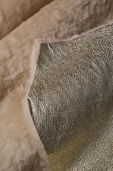 Мех овчина WEST DF беж/св.золото Италия 00000079912 фото