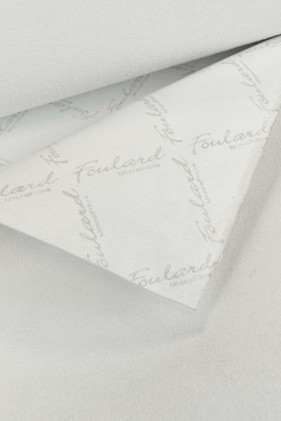 Микрофибра Foulard белый 1,4мм 147см Италия 00000077816 фото