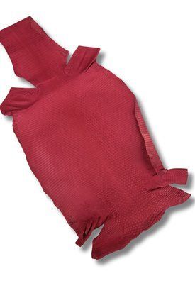 Шкіра натуральна ІГУАНА червоний CRANBERRY матовий 23-25см 00000080287 фото