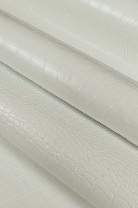Шкіра ВРХ Крокодил Classic білий 1,1-1,3 00000081586 фото