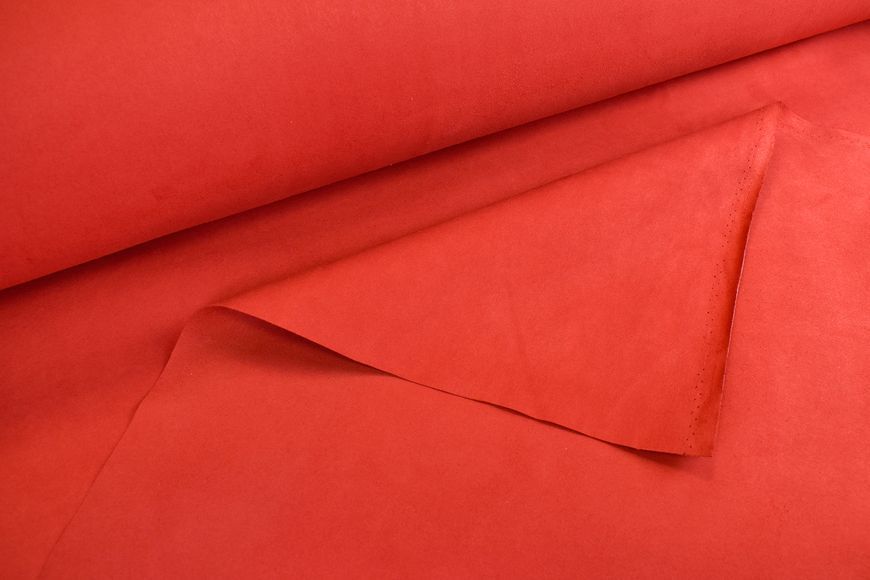 Микрофибра лицевая красный RED 0,8мм 144см Италия 00000074692 фото