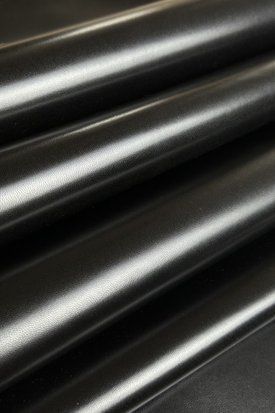 Кожподклад шевро черный глянец 0,7-0,8 Италия 00000079164 фото