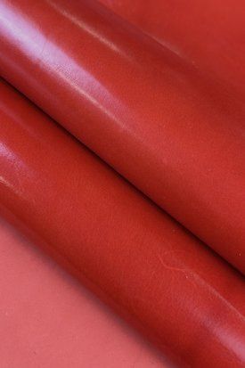 Кожподклад шевро красный глянец 0,5-0,6 Италия 00000078034 фото