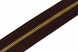Молния металл T5 TWO-WAY рулонная коричневый DARK BROWN/золото 1009 00000080642 фото 2
