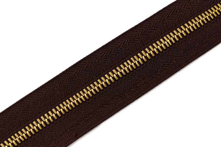 Молния металл T5 TWO-WAY рулонная коричневый DARK BROWN/золото 1009 00000080642 фото