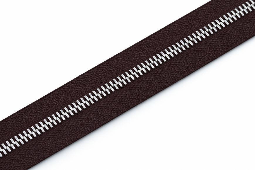 Молния металл T5 TWO-WAY рулонная коричневый DARK BROWN/никель 1009 00000080632 фото