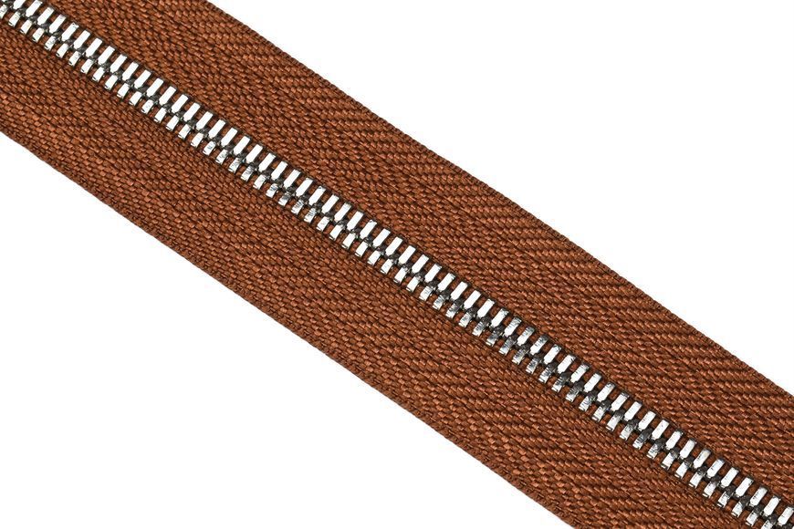 Блискавка метал T5 TWO-WAY рулонна коричневий CARAMEL 290/нікель 00000081469 фото