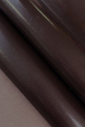Кожподклад шевро коричневый шоколад глянец 0,7-0,8 Derma Италия 00000078170 фото
